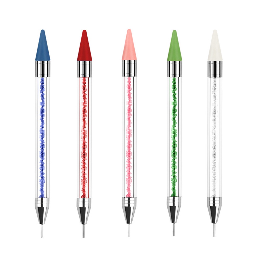 DIY Point Rhinestone Tools Dual Heads // Acrylic Metal Dotting Wax Pen ...