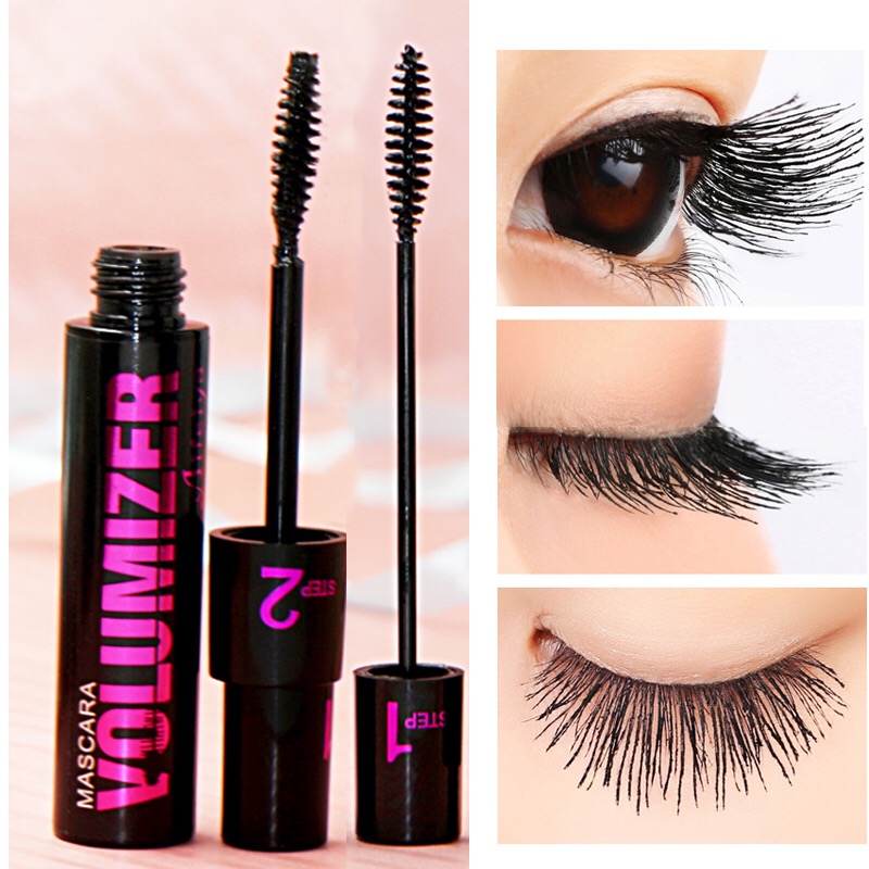 Two Brushhead Doubleeffect Mascara, Natural Longlasting Waterproof