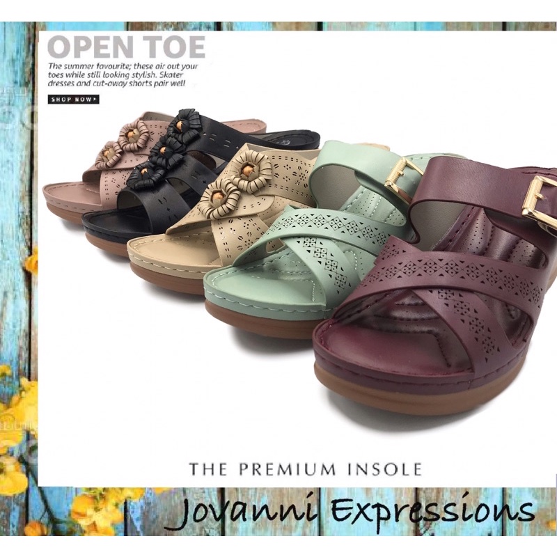 Best Raya 2025 Premium Quality Women Luxurious Comfort Wedges Sandal