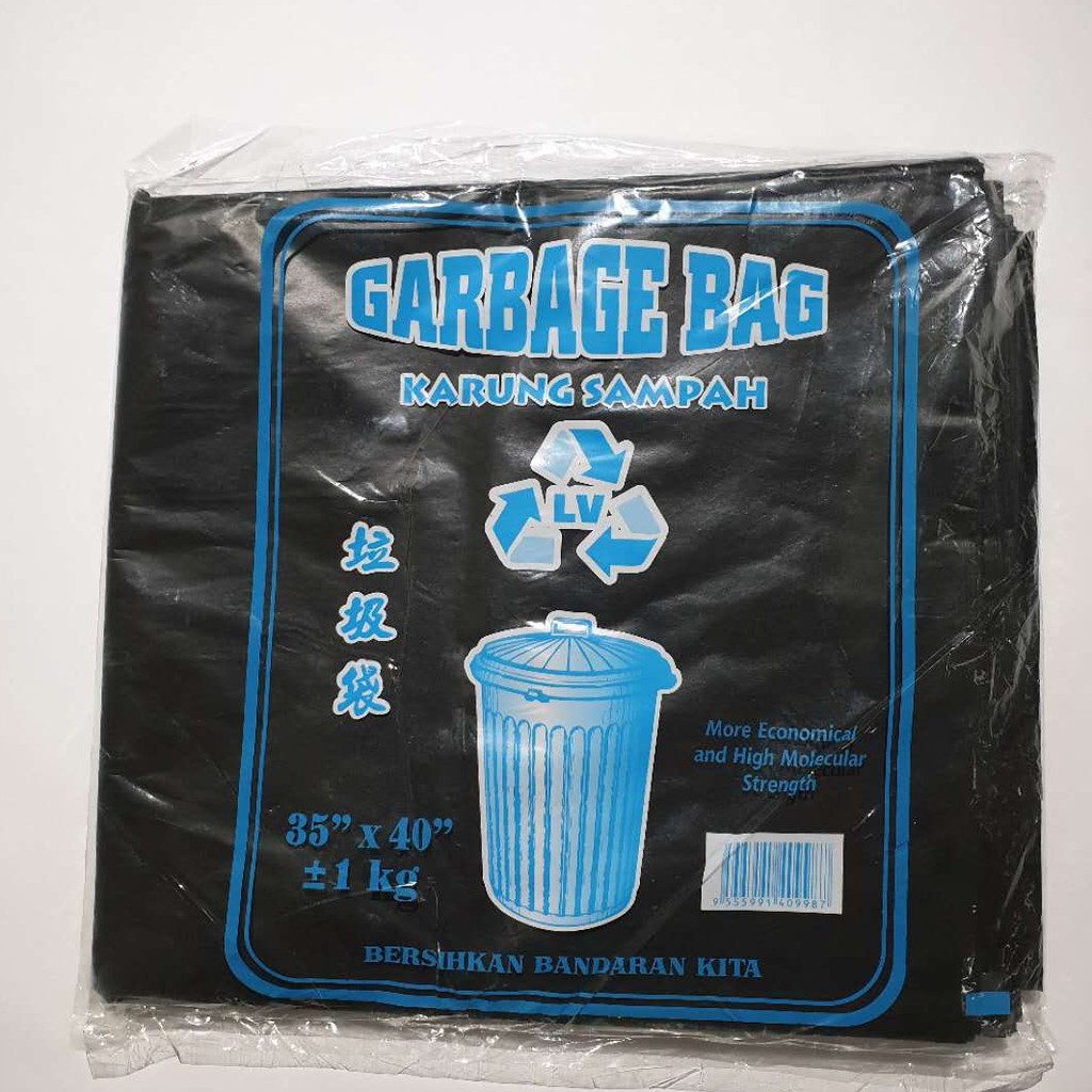 Star Plastic Garbage bag with Colour of BLACK & BLUE