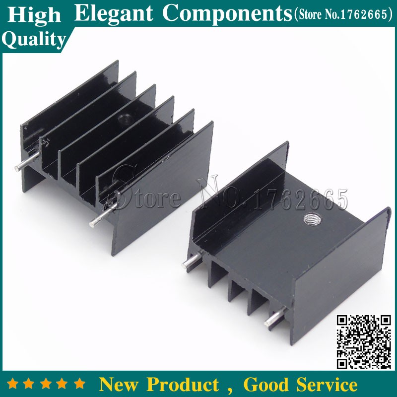 10pcs 252316mm To 220 Triode Heat Sink To220 Transistor Aluminum Radiator Heat Shopee Malaysia 5863