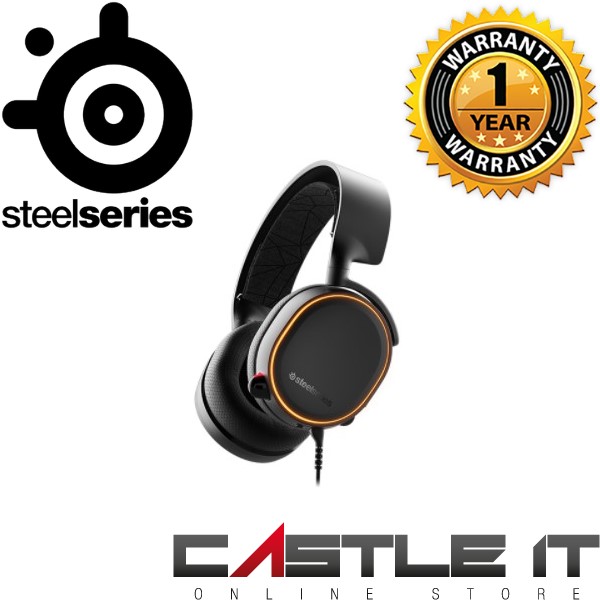 SteelSeries Arctis 5 - RGB Illuminated Gaming Headset with DTS