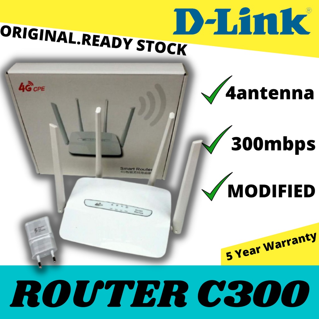 {D-Link} UNLOCK UNLIMITED 4G CPE C300 WIFI MODEM | SIM CARD ROUTER ...