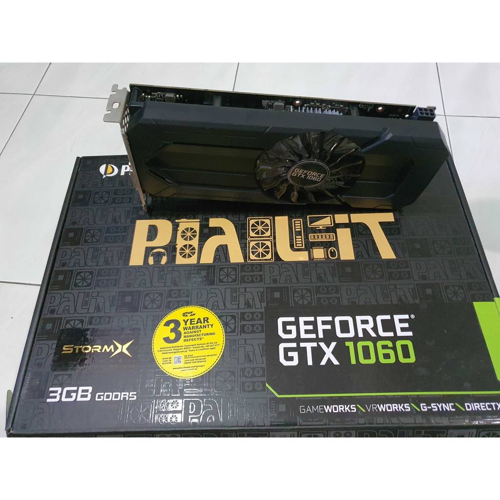 Palit GeForce® GTX 1060 StormX 3GB [Used] | Shopee Malaysia