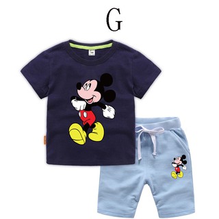 Summer Baby Boy Clothing Cotton T-shirt Pants Girls Clothing Set Mickey  Mouse Sports Suits Children's Clothes Kids Outfits | Shopee Malaysia