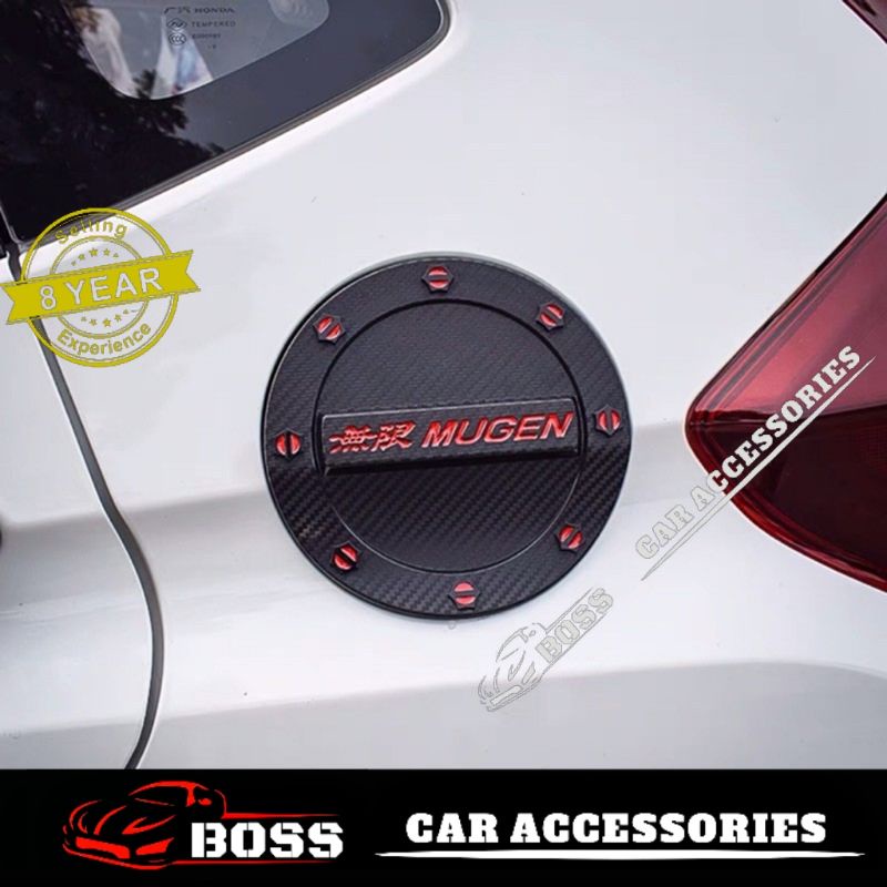 Honda Jazz GK5 Fuel Tank MUGEN Cover (Carbon Black) Fuel Tank Garnish