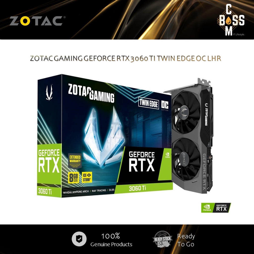 ORIGINAL* ZOTAC GAMING GEFORCE RTX 3060 TI TWIN EDGE OC LHR ( ZT