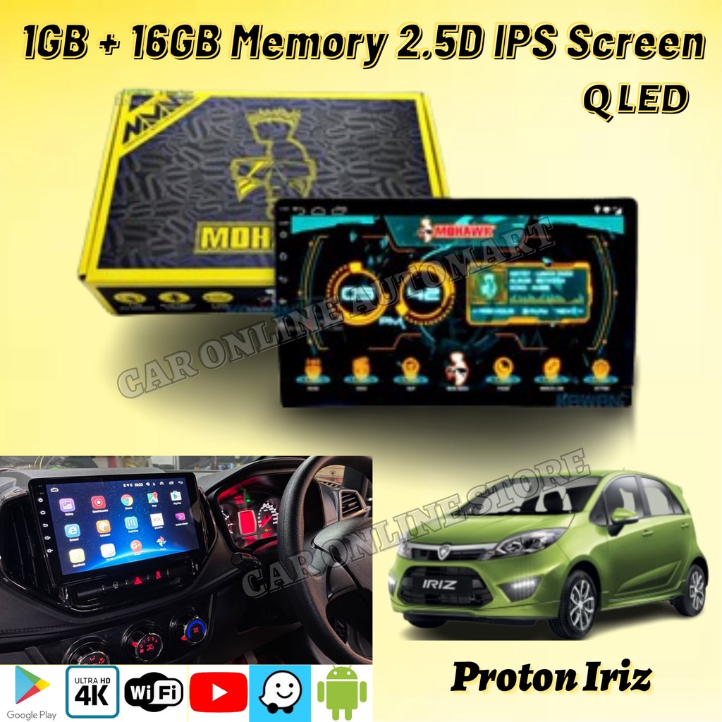 PROTON IRIZ ~ MOHAWK T3L MS SERIES Q-LED 1GB+16GB 4K ANDROID PLAYER ...