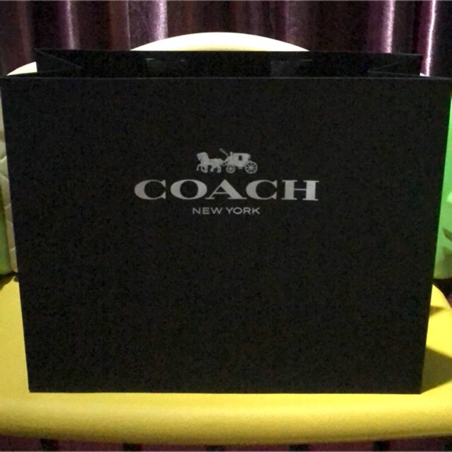 Coach paper bag online original