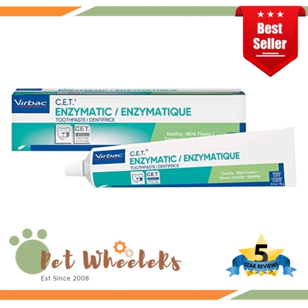 VIRBAC C.E.T Enzymatic Toothpaste for Dogs and Cats Vanilla Mint