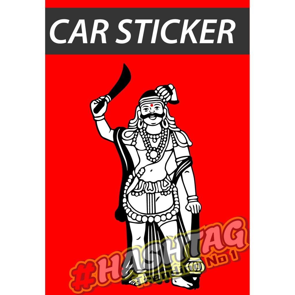 Madhurai Veeran Standing Sticker, Kaaval Theivam, Aiyaa Thunai, Lori ...