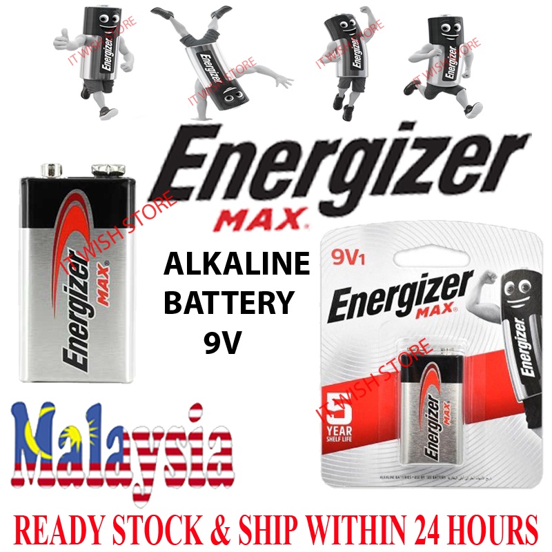 Energizer MAX 9V Alkaline Battery SmartTag Battery New Packing Lowest