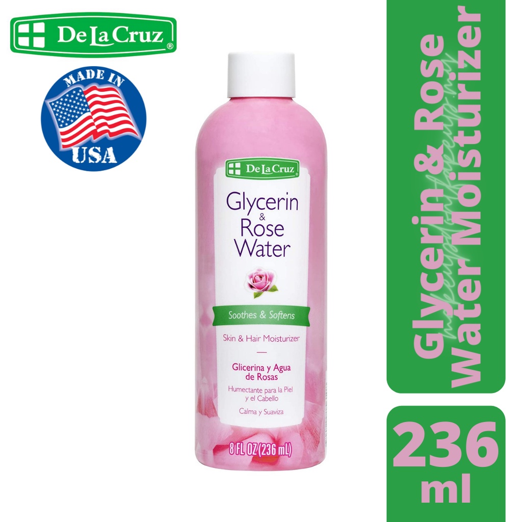 READYSTOCK De La Cruz Glycerin Rose Water Skin Moisturizer 236