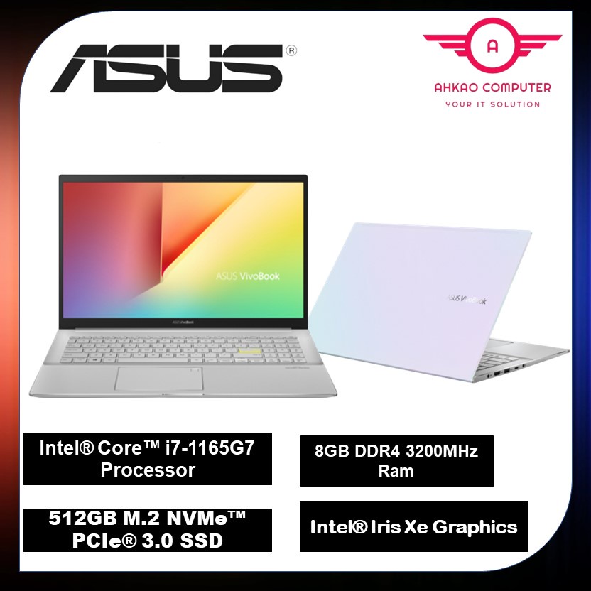 Asus Vivobook S15 S533e Abn602ws 156 Fhd Laptop Dreamy White I7