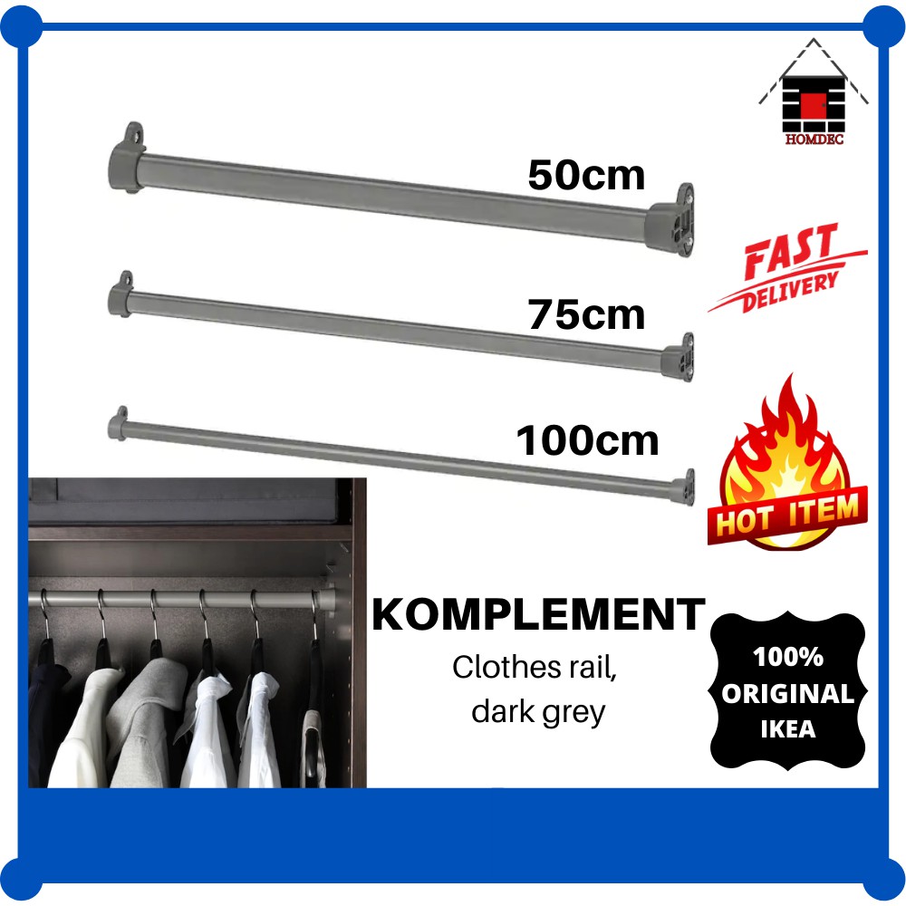 Ikea komplement clothes online rail 100cm