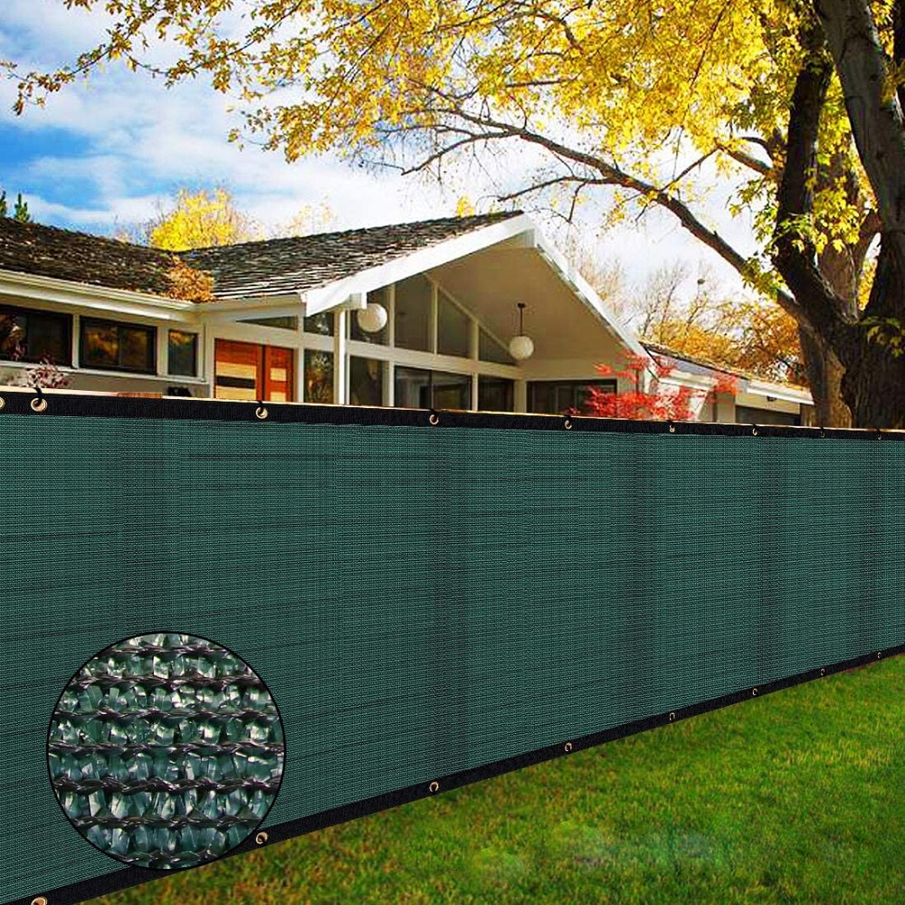 Dark Green Sun Shade Net Privacy Screen Fence Garden Swimming Pool