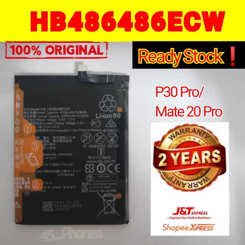 Batteria Huawei Mate 20 Pro Batteria Ricambio Per Huawei Mate 20 Pro LYA-L09 E P30 Pro - Batteria Li-Ion HB486486ECW Da 4200 MAh Ricambio Batteria HB486486ECW - Foto 6