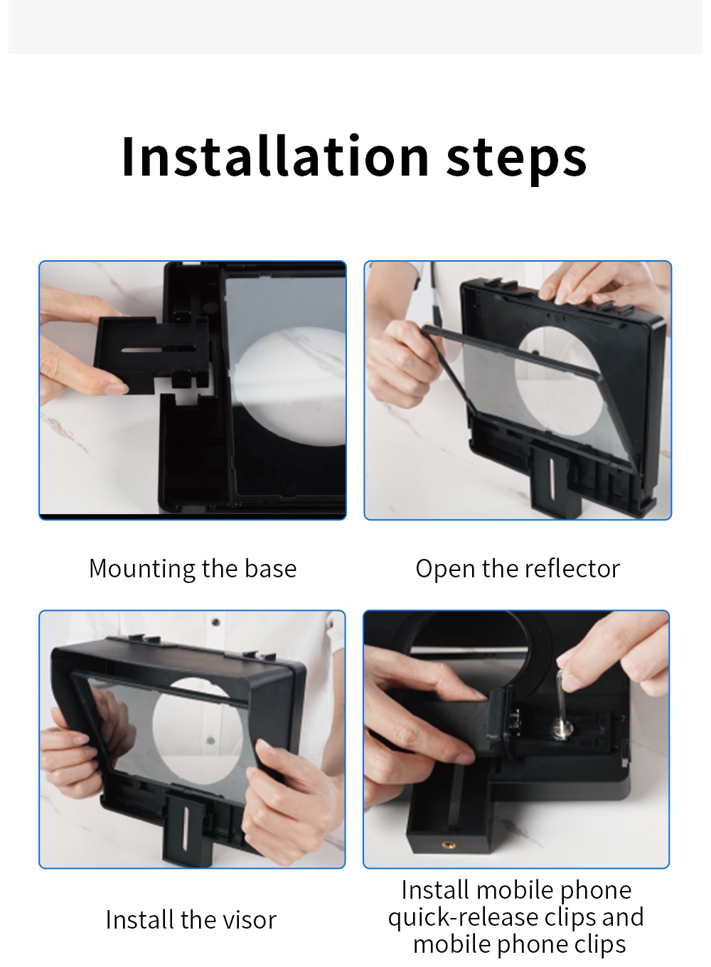 NEEWER X11D 11" Teleprompter W/Monitor For Windows/Mac, Screen - View #3