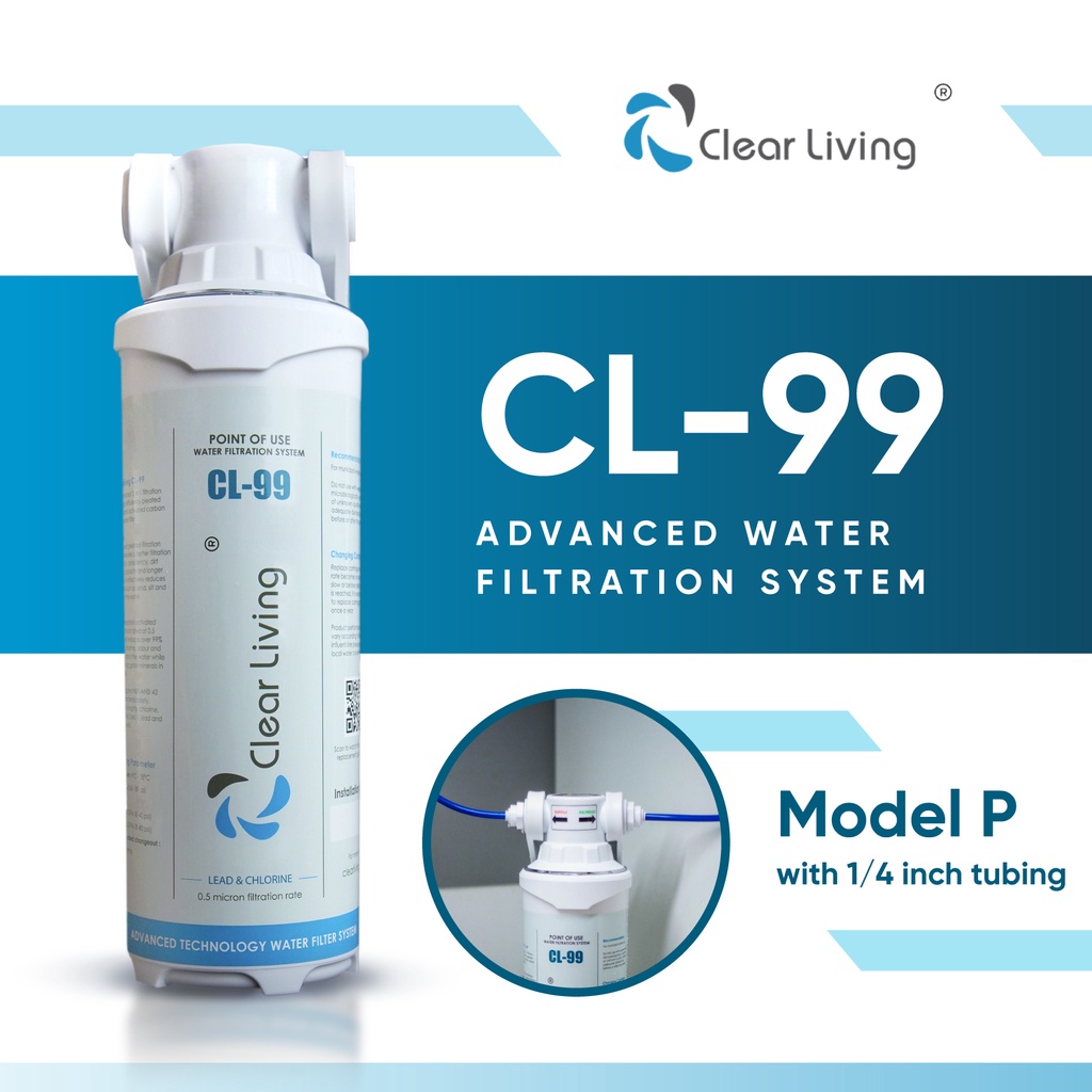 Clearliving CL99 Model P Point Of Use Water Filter Direct Drinkable