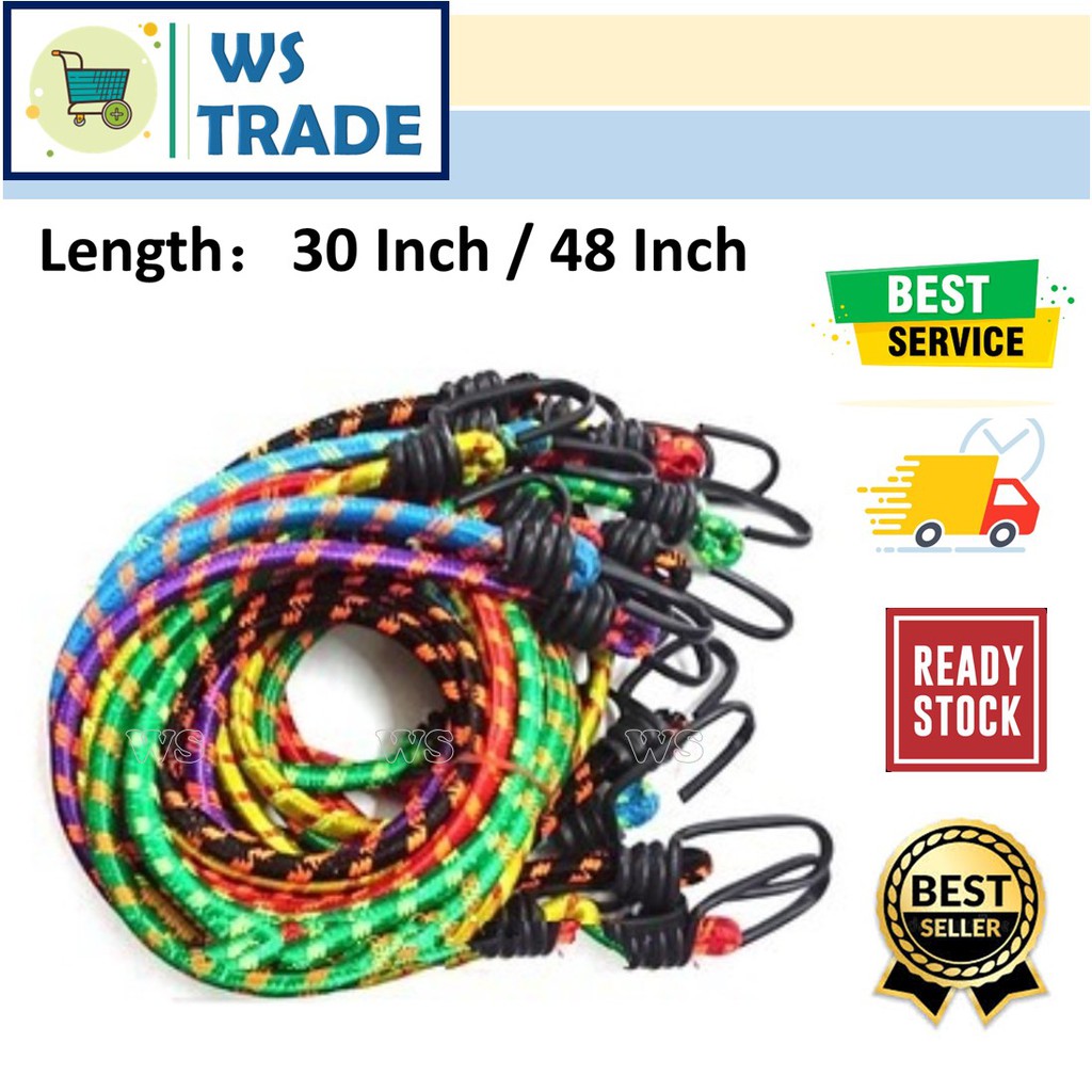 TALI MOTOR / MOTOR ROPE / 摩托车绳 / SPRING ROPE WITH HOOK END ( 30inch / 48  inch)