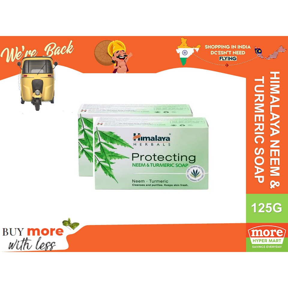 Himalaya Protecting Neem Turmeric Soap 125g Shopee Malaysia