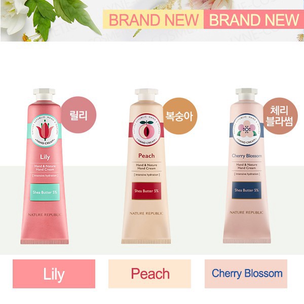 [Ready stock] Nature Republic Hand And Nature Hand Cream 30ml | Shopee ...