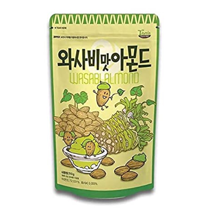Korean Almond Snack Tom's Farm Wasabi Nuts 210g Shopee Malaysia