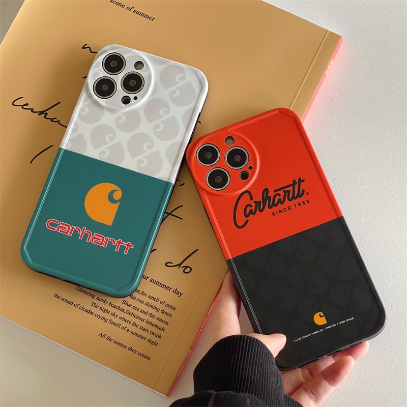 Soft Case Carhartt Color Block Case For iPhone 14 13 12 Pro max 12 Pro 13 Pro X XS XR XS MAX 11 11 Pro MAX Casing