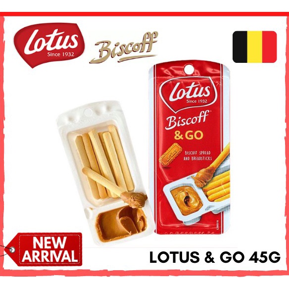 (EXP 03/2024) LOTUS Biscoff & Go/Biscuit Spread Breadsticks/Lotus