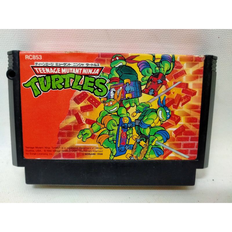 Original Japan Or Turtles Ninja Play 2 People Through A Stage There Are ...