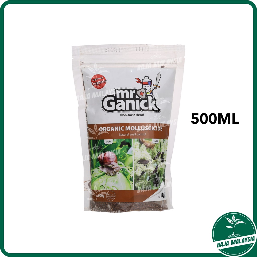 BABA (Mr.Ganick) Organic Molluscicide 500G Natural Snails Killer Bait