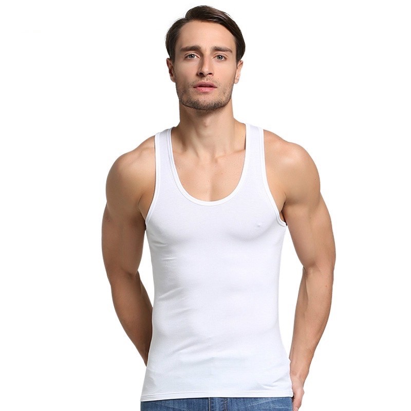 🔥 Men Singlets Cotton Tank Tops Underwear Mens Undershirt Shirts Male ...