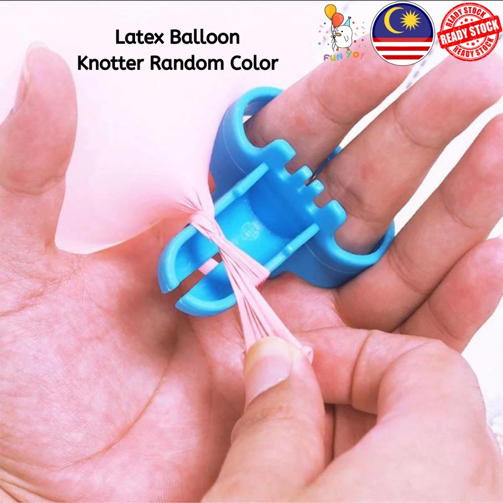 Balloon Knotter Tie Tool 1pcs Random Color For Latex Balloon Birthday Party Gender Reveal Alat