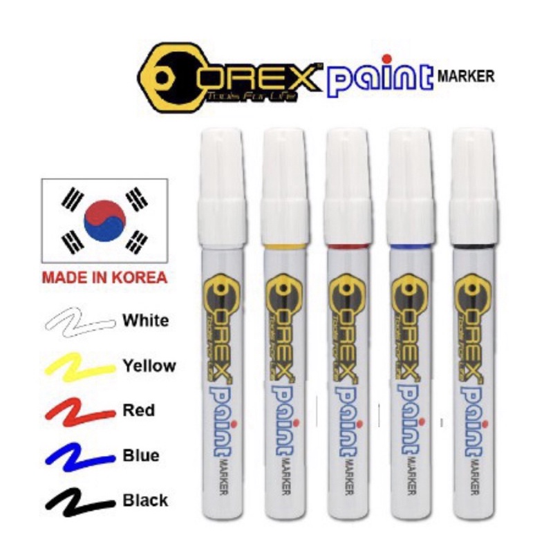 OREX Paint Marker / Permanent Paint Marker / Cat Marker - Made in Korea ...