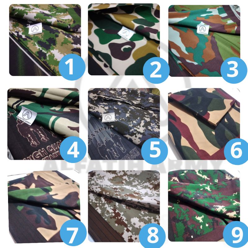 Best Selling!! Army Sarong Loreng TNI Kostrad Sogan Kopassus KKO Nato ...