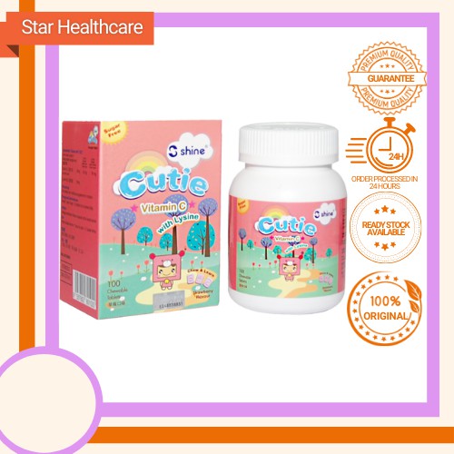 Shine Cutie Vitamin C With Lysine Strawberry S Exp Date