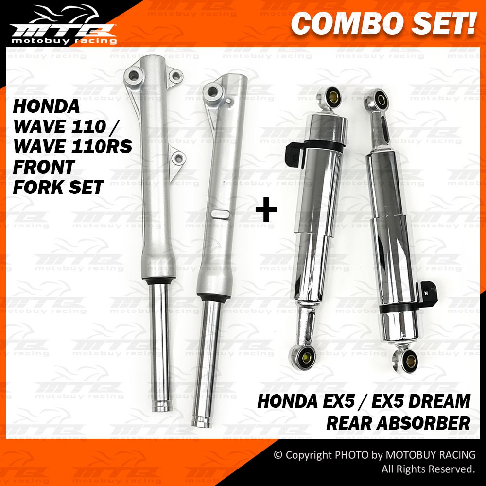 COMBO SET! HONDA WAVE 110 / WAVE 110RS FRONT FORK SET & HONDA EX5 / EX5 ...