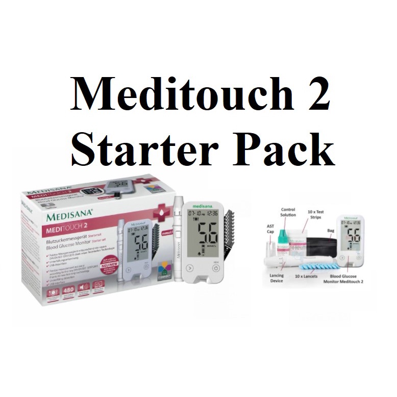 EXP09/2025 Medisana Meditouch 2 Glucose Test Strip 25'S or 25'SX2 or ...