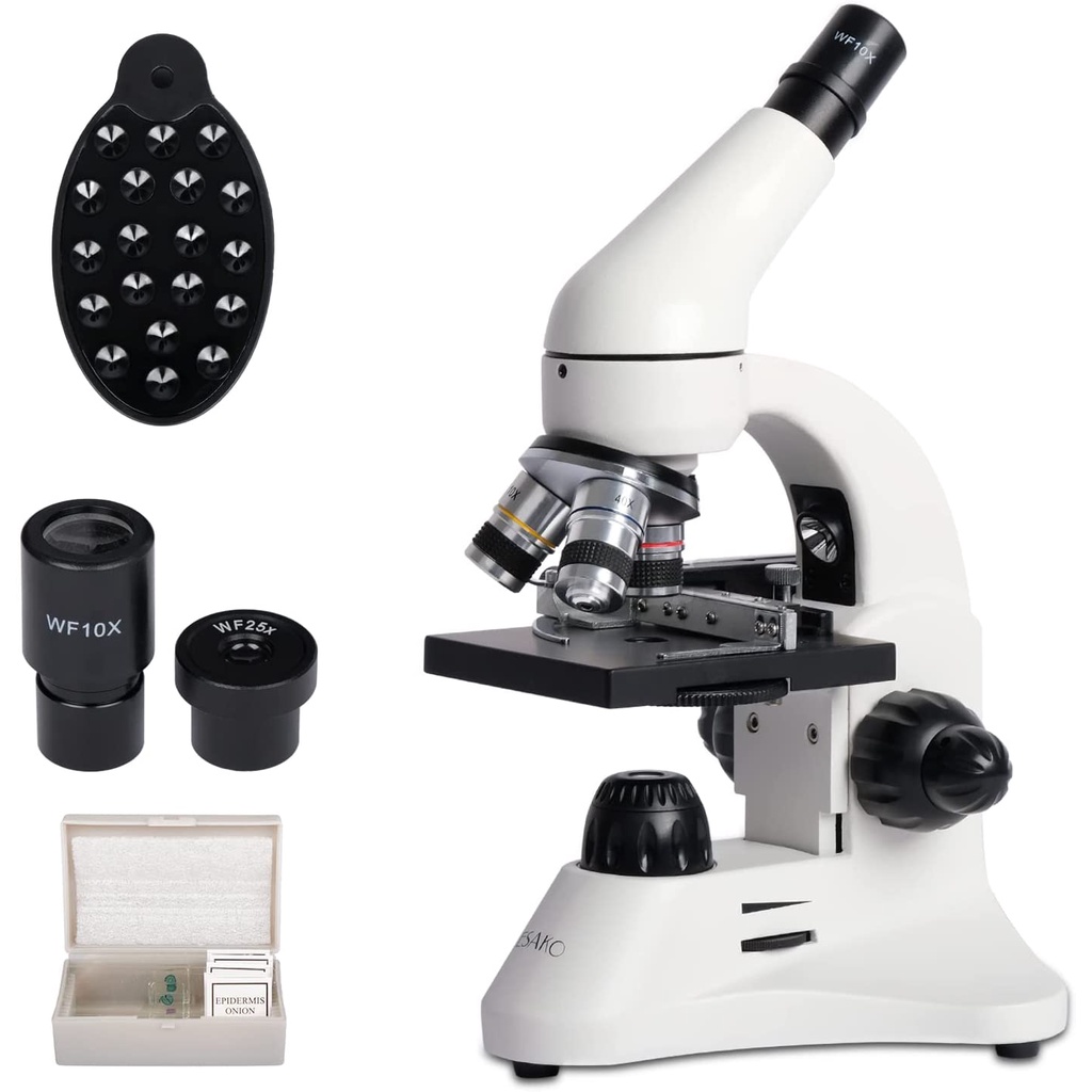 ESAKO 40-1000X Microscope with Mechanical Stage Smartphone Adapter ...