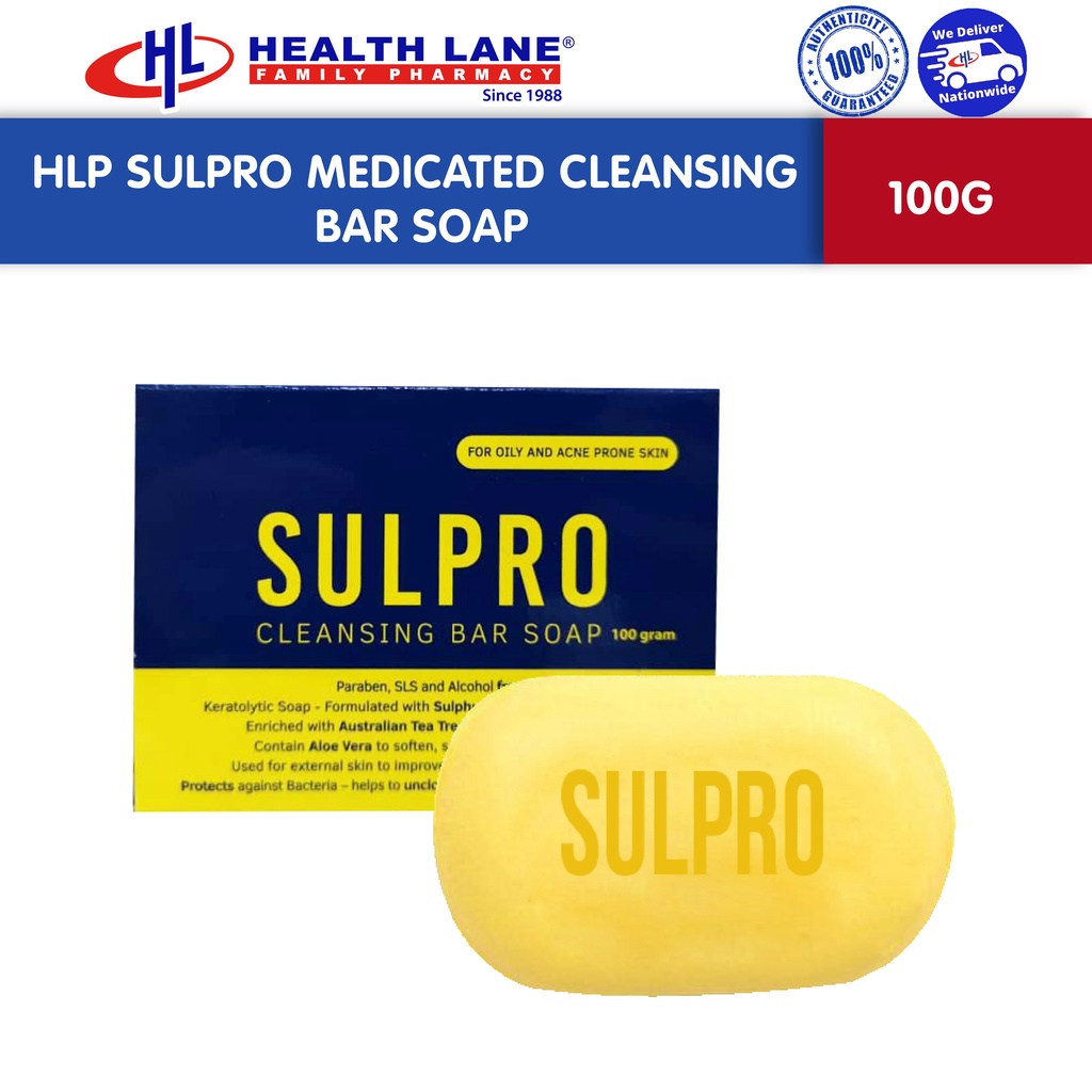 HLP Sulpro Medicated Cleansing Bar Soap (100g) | Shopee Malaysia