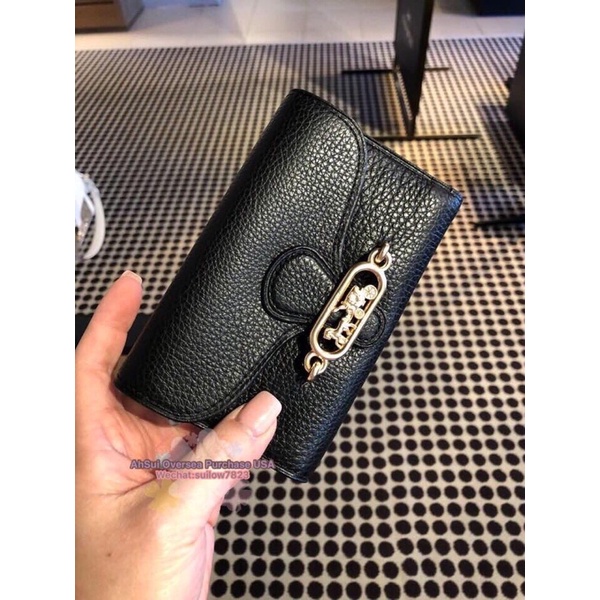 Coach jade medium wallet sale