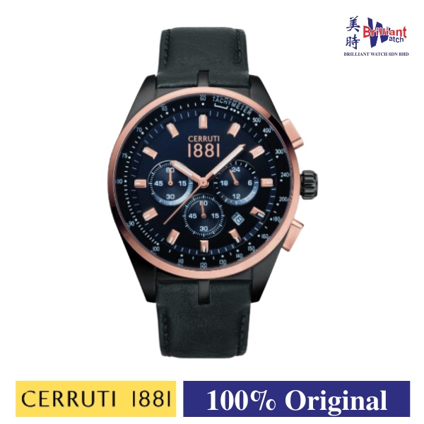 CERRUTI 1881 Veliero II Chronograph Men s Watch CTCRA150SBR02BK