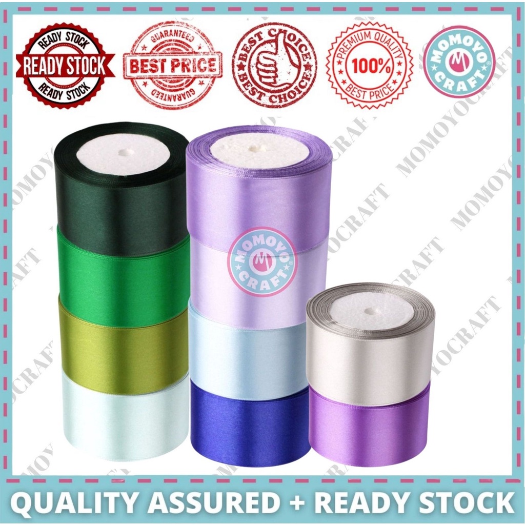 ️Ready Stock ️ Satin Ribbon 0.3 inch(10mm)/0.5 inch(15mm)/1inch(25mm)/1 ...