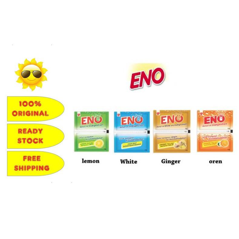 Eno Powder Sachet 4.3gm * 2 Lemon / White / Ginger / Orange Shopee Malaysia