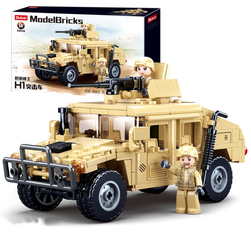 Lego Humvee H1 Sluban 0837 Military Car With 265 Puzzle Pieces To Help ...