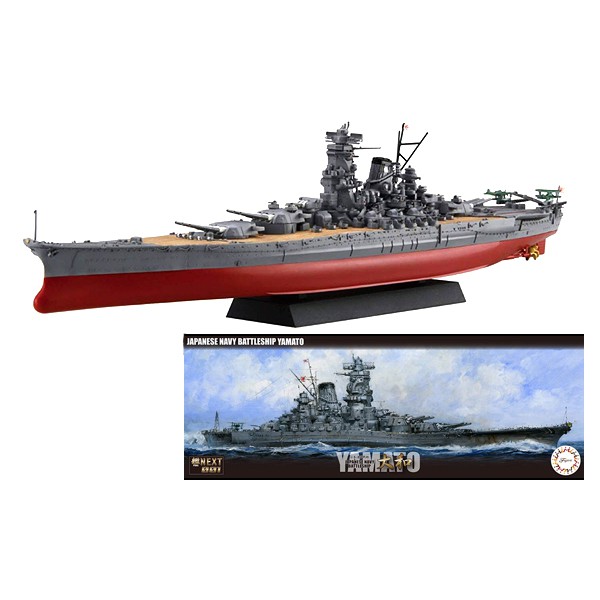 Fujimi 1700 Ship Next 01 Japanese Navy Battleship Yamato Assembled