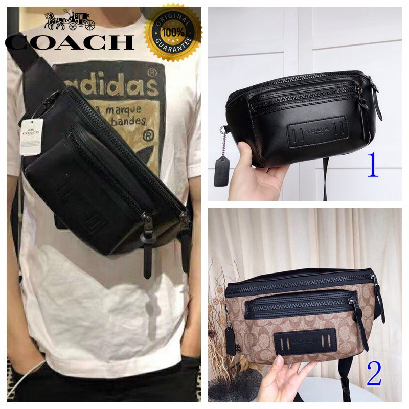 COACH waist bag men fashion messenger bag chest bag large capacity