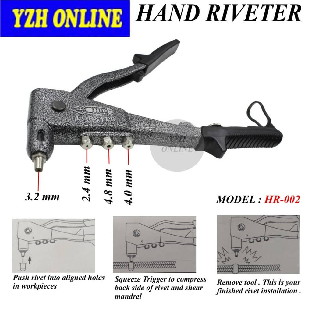 HAND RIVETER LOBSTER HR002 (HEAVY DUTY) Shopee Malaysia