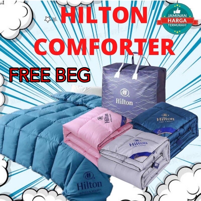 HILTON COMFORTER / HILTON TOTO SUPER HIGH QUALITY COMFORTER 3KG