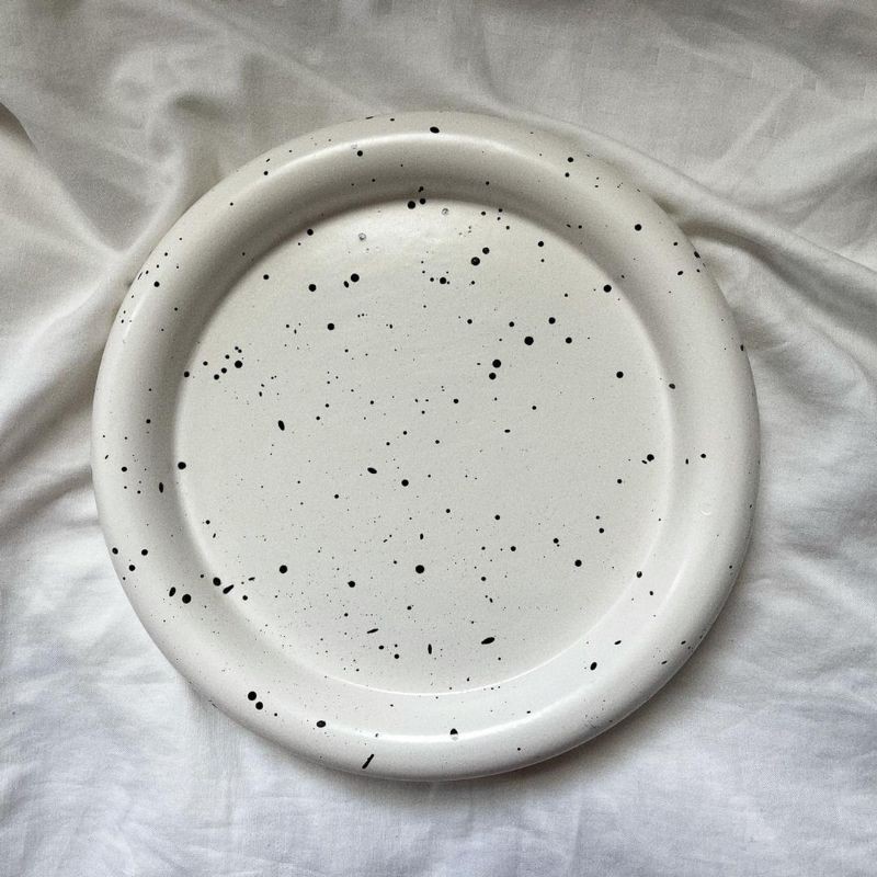 Bobby Splash Ink Chubby Ceramic Plate | Shopee Malaysia